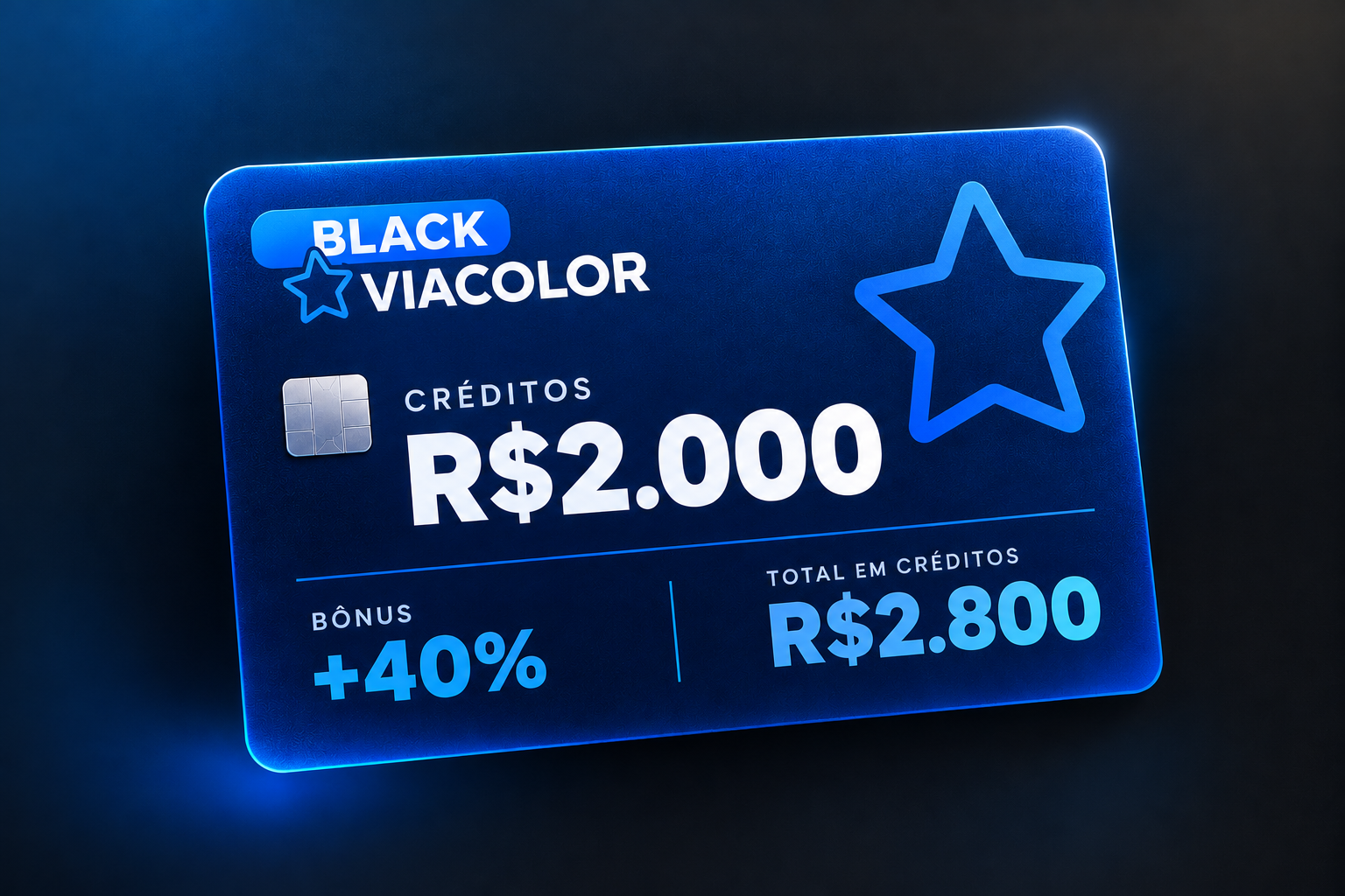 Compre R$ 2000,00 ganhe R$ 800,00