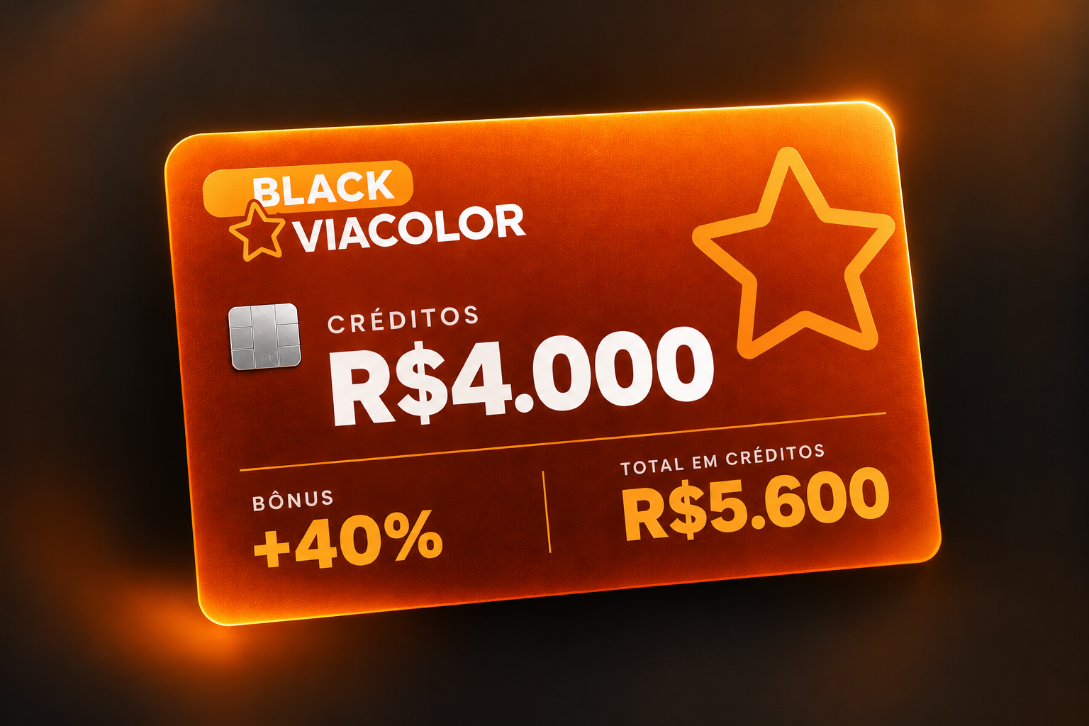 Compre R$ 4000,00 ganhe R$ 1600,00